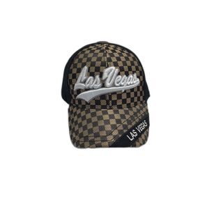 Chelona Las Vegas Trucker Ball Cap Adjustable Black Travel Vacation Sin City